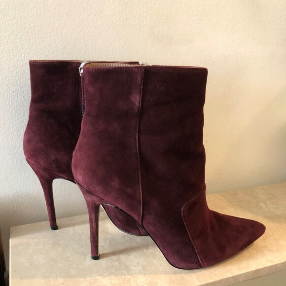 REISS Mirna Suede Heeled Pointed Toe Ankle Boots/Booties Size 39 - Picture 8 of 13